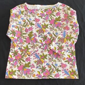 Talbots Multicolor Floral Tee